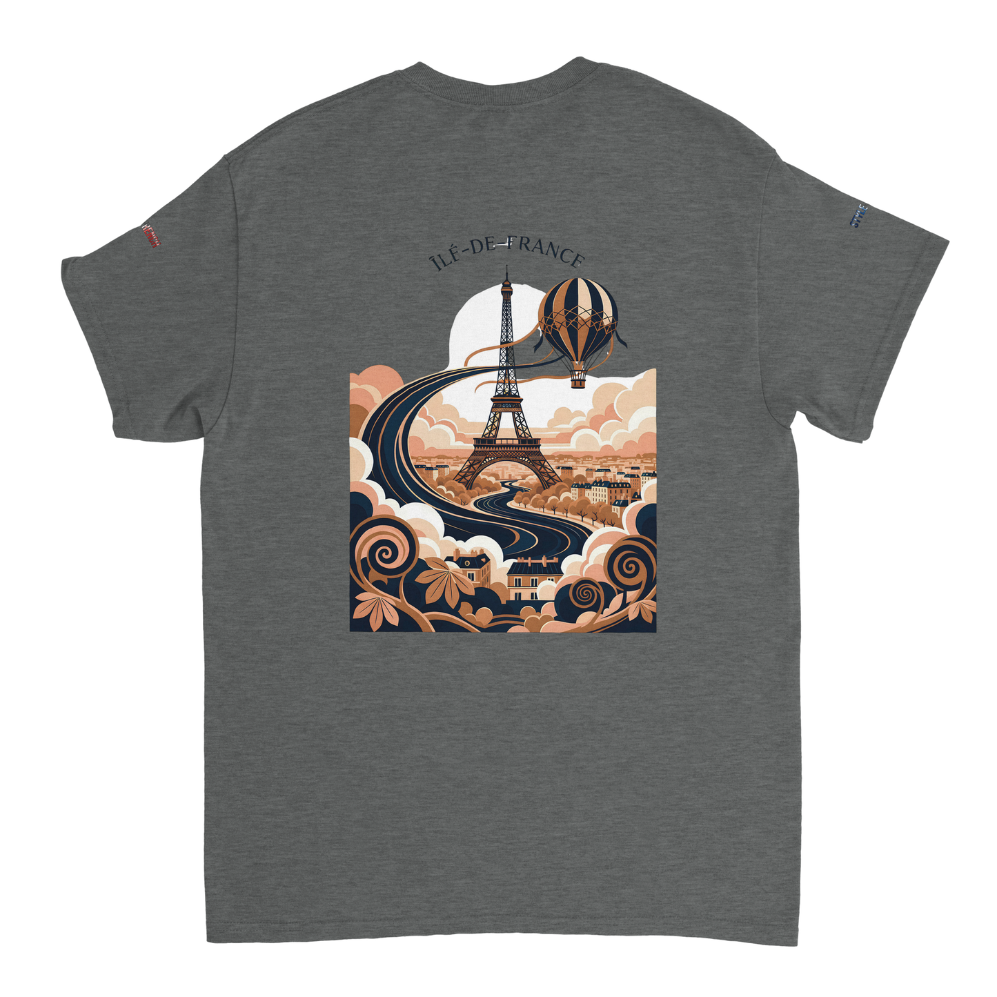 Unisex T-Shirt Île-de-France dick rundhals | Gildan® 5000