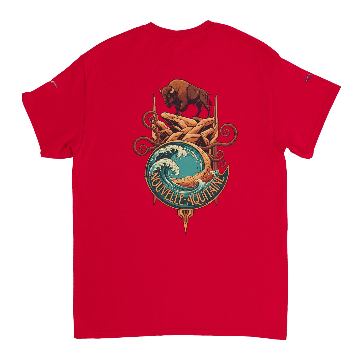 T-Shirt Neu-Aquitanien, dick, Rundhalsausschnitt | Gildan® 5000