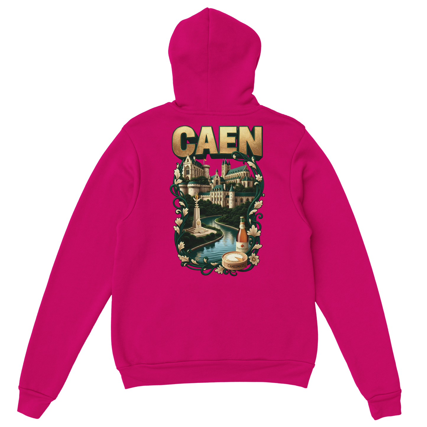 Kapuzenpullover "Caen, Stadt Frankreichs" Unisex Klassiker | Gildan® 18500