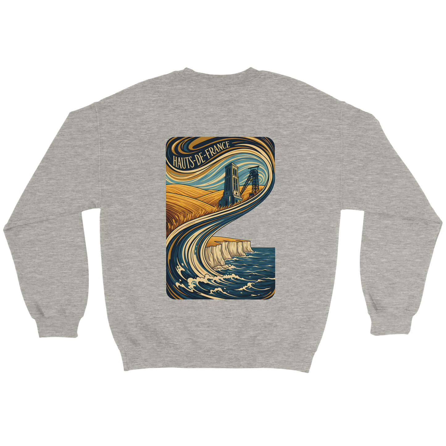 Unisex Nord-Pas-de-Calais classic crewneck sweatshirt | Gildan® 18000