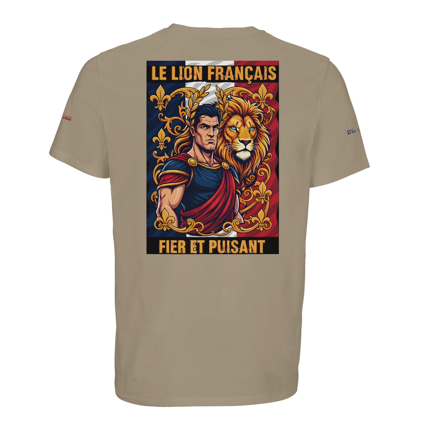 Men's T-shirt strong lion French style organic in conversion cotton | SOL'S Legend 03981