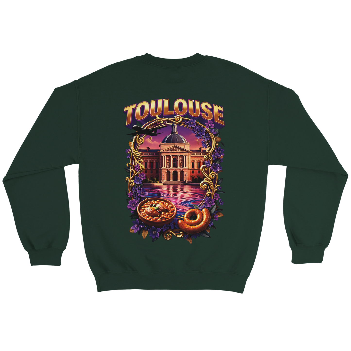 Unisex Sweatshirt Toulouse Classic French City Crewneck | Gildan® 18000