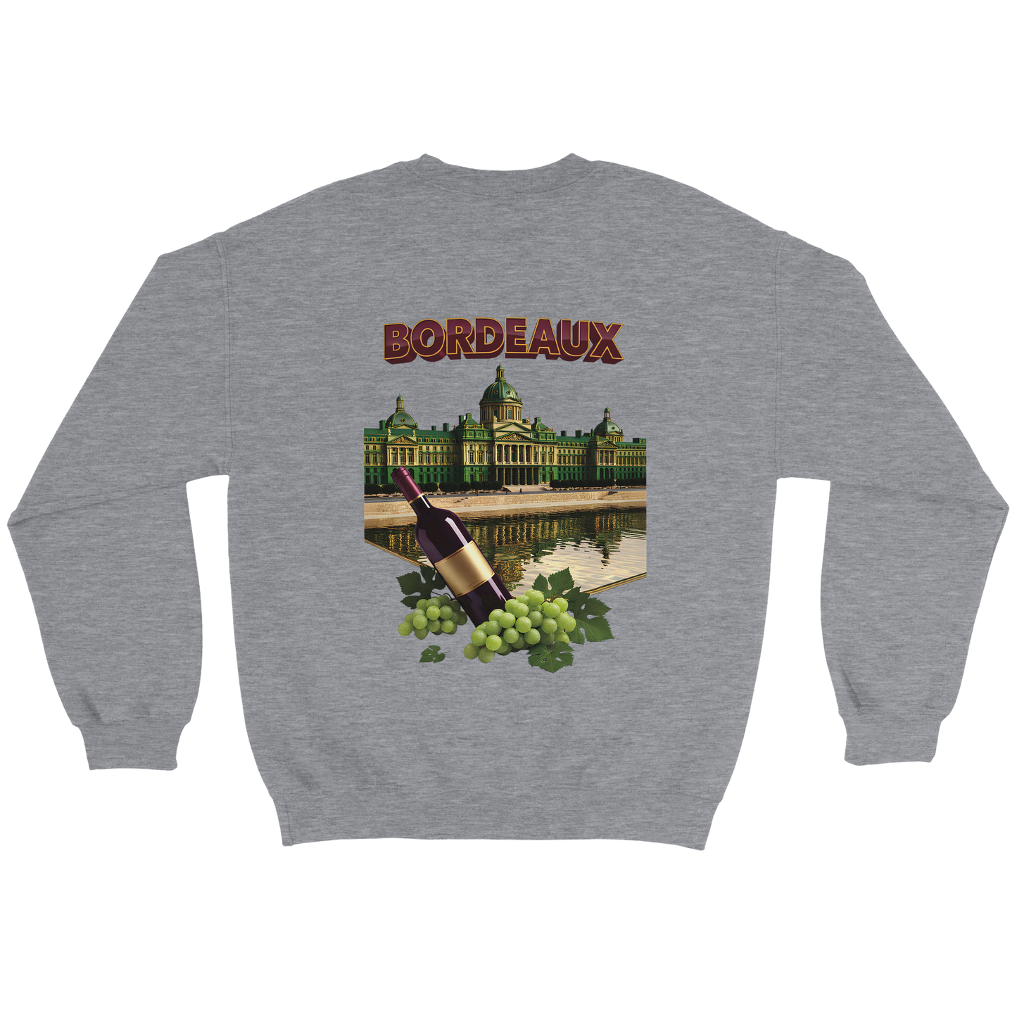 Unisex city burgundy classic crewneck sweatshirt | Gildan® 18000