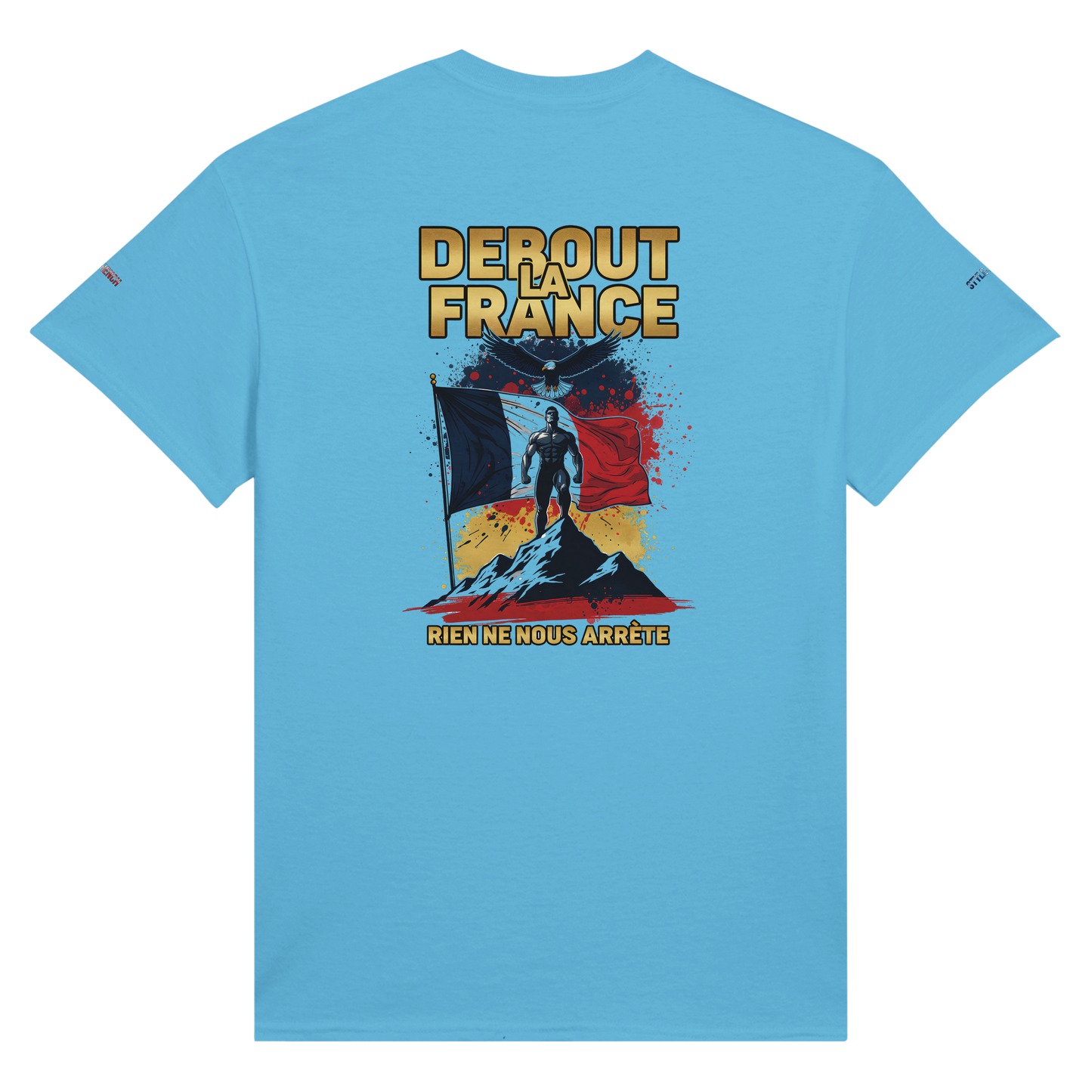 T-Shirt "Debout la France" | Rundhalsausschnitt aus ultra Baumwolle | Gildan 2000