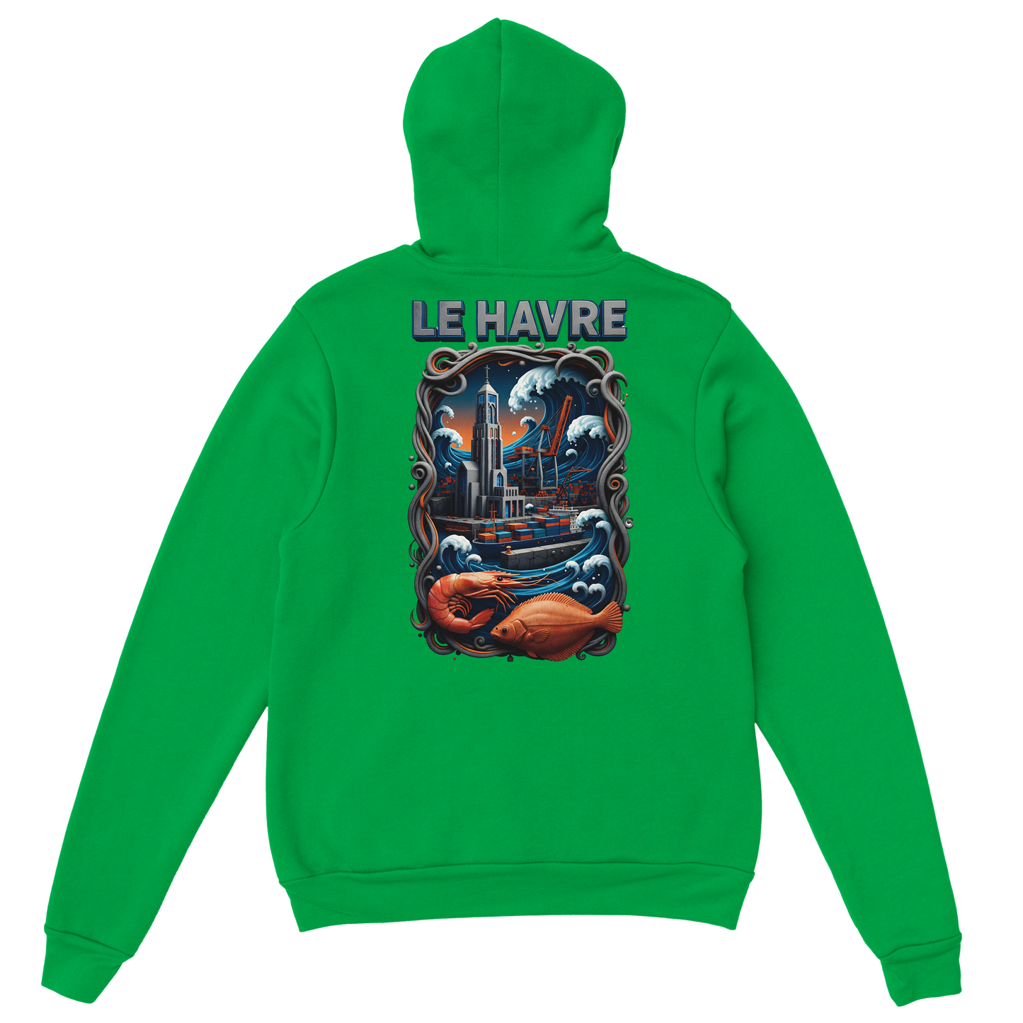 Sweat à capuche unisexe Le Havre