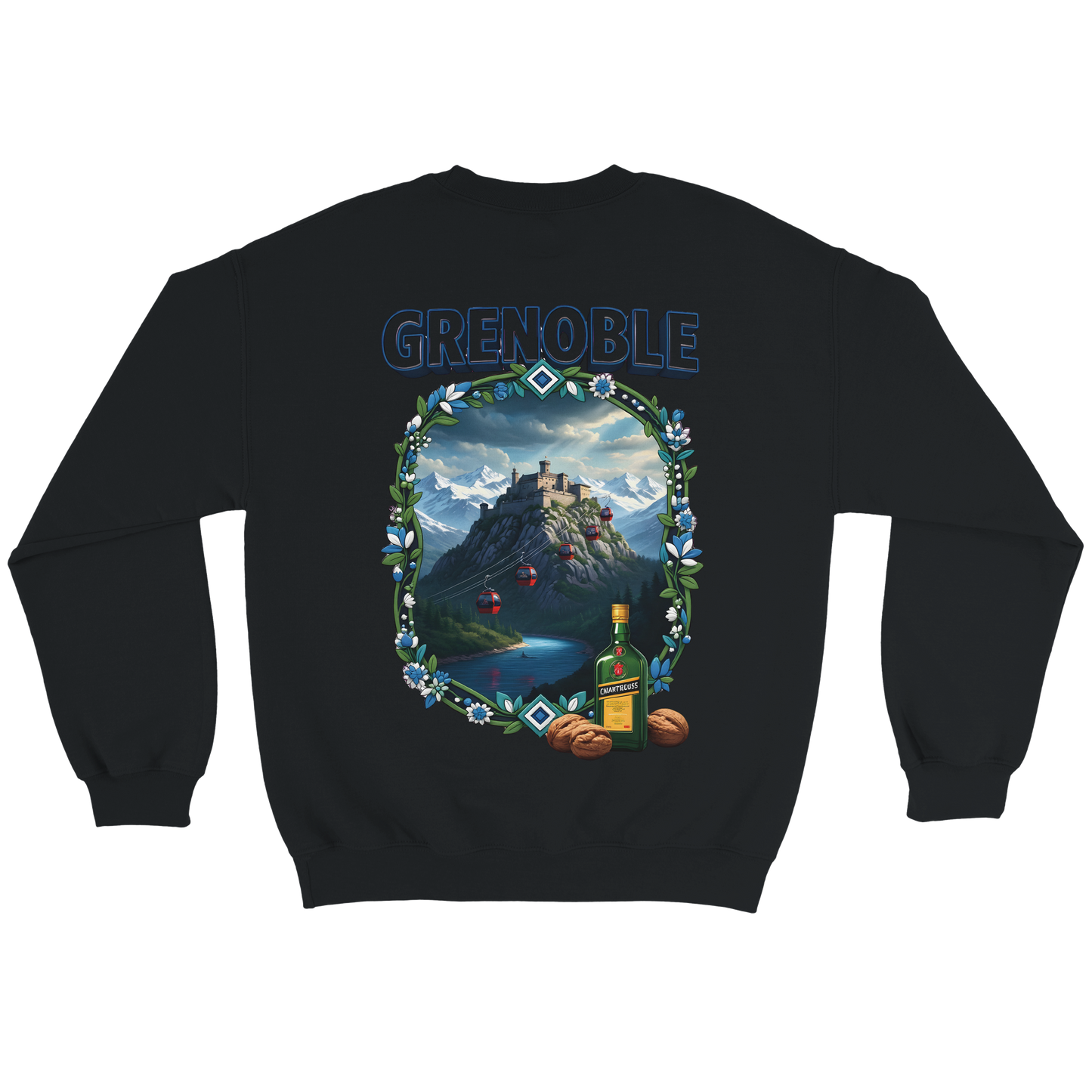 Grenoble city of France classic unisex crewneck sweatshirt | Gildan® 18000