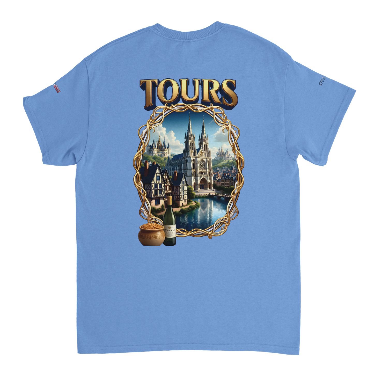 Unisex T-shirt Tours, France, thick crew neck | Gildan® 5000