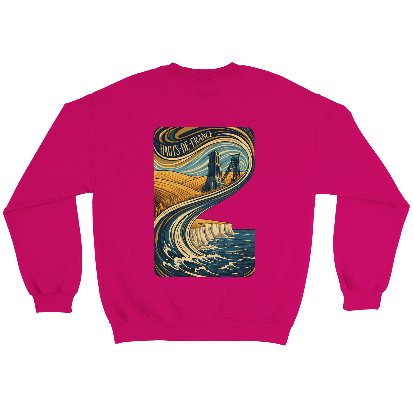 Unisex Nord-Pas-de-Calais classic crewneck sweatshirt | Gildan® 18000