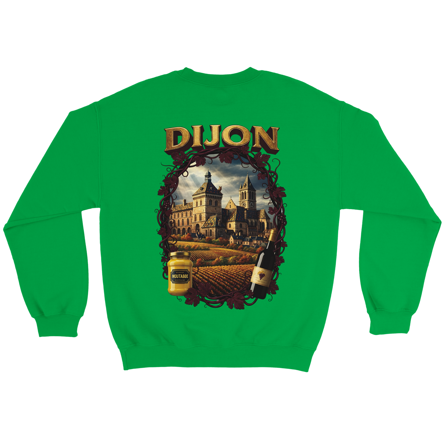 Unisex-Sweatshirt Dijon, Frankreich klassisch Rundhals | Gildan® 18000