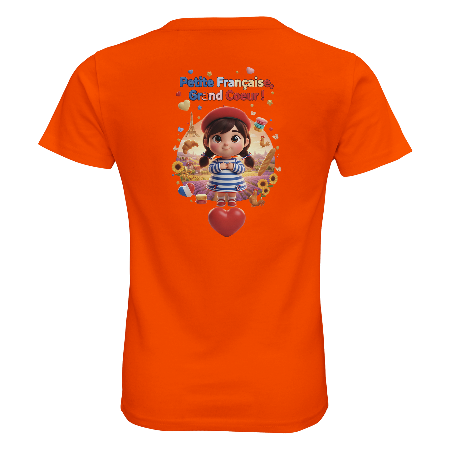 T-Shirt Stil "Französisches Mädchen mit großem Herzen" Bio-Slim-Fit | SOL'S Pioneer Kids 03578