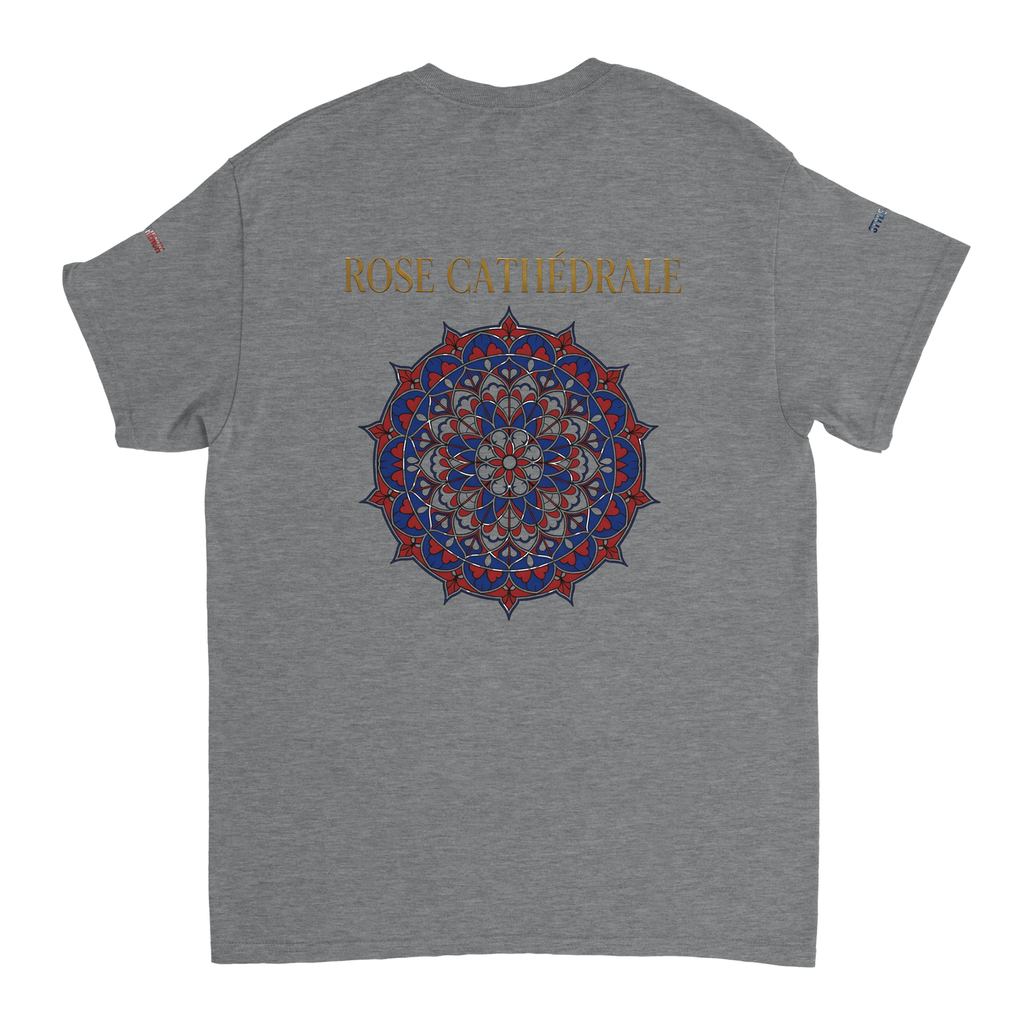 Damen T-Shirt, rosa, Kathedrale, dick, Rundhals | Gildan® 5000