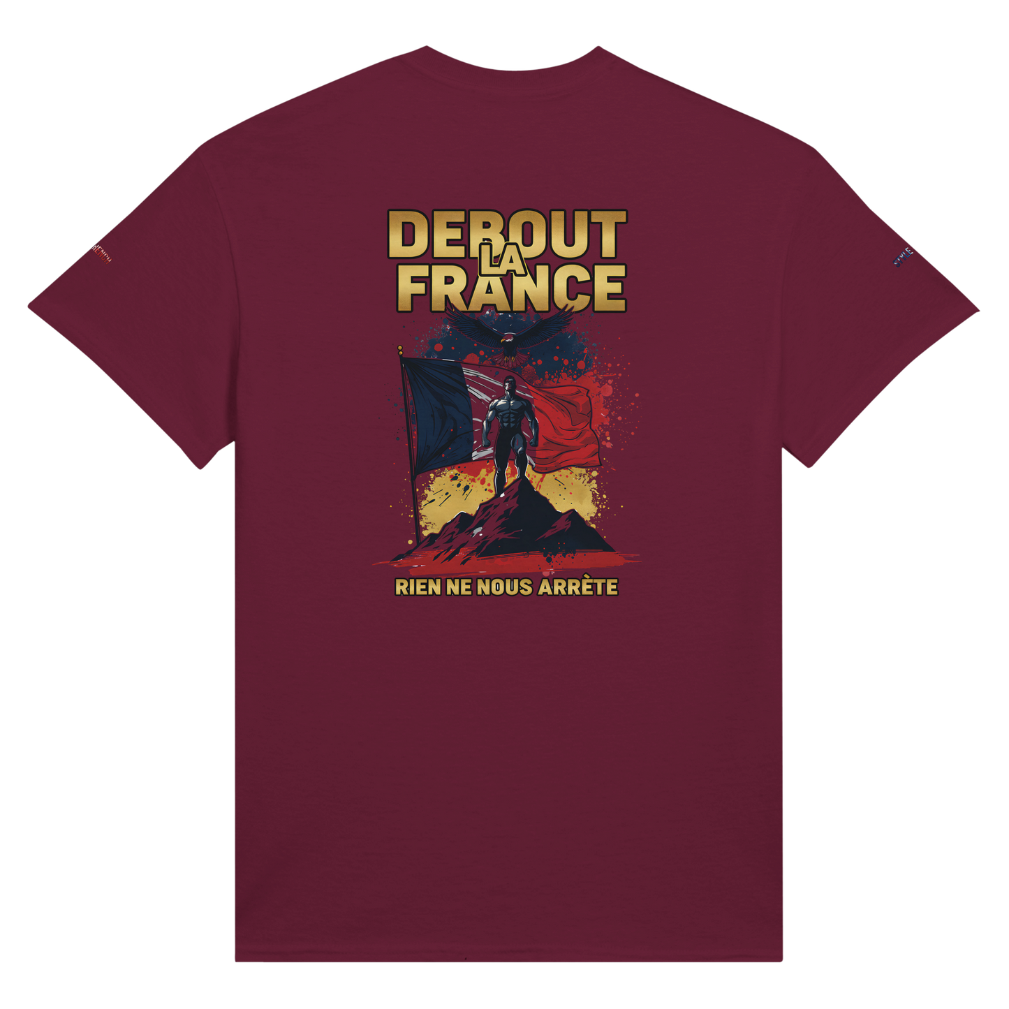T-Shirt "Debout la France" | Rundhalsausschnitt aus ultra Baumwolle | Gildan 2000