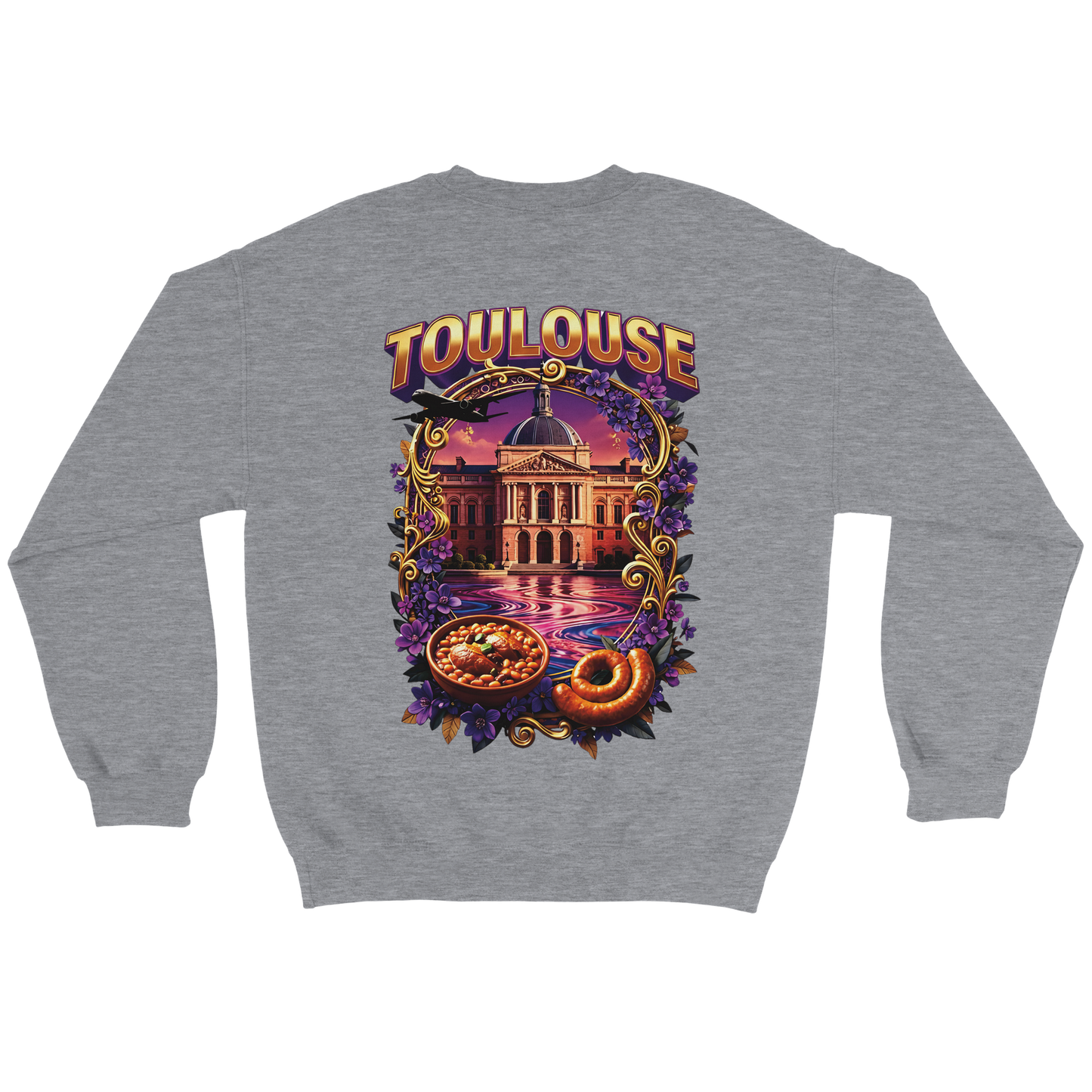 Unisex Sweatshirt Toulouse Classic French City Crewneck | Gildan® 18000