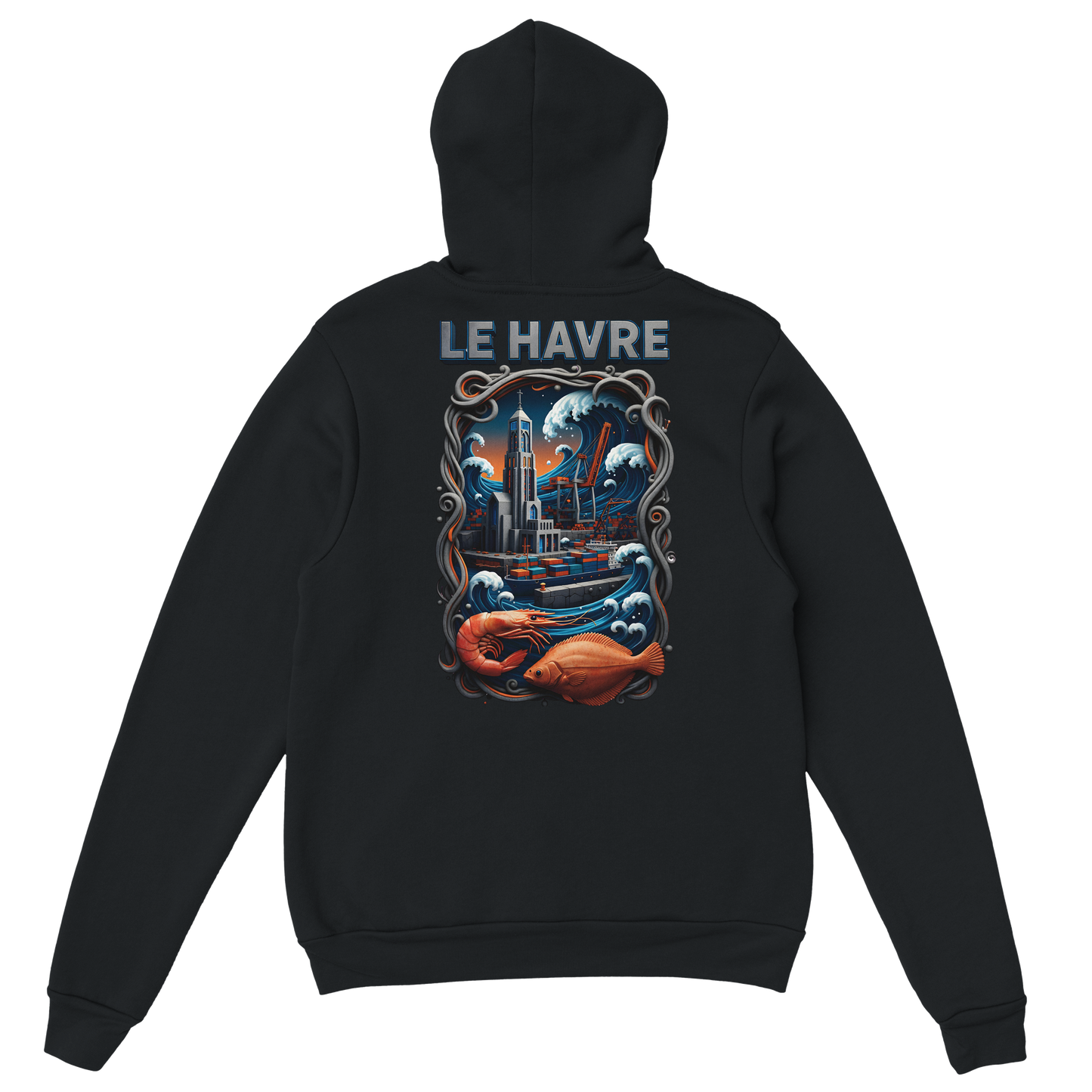 Sweat à capuche unisexe Le Havre