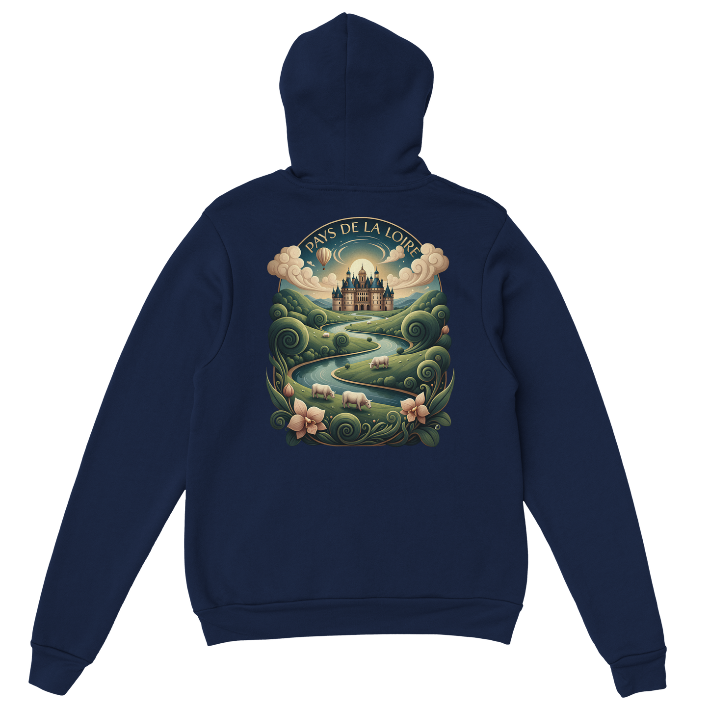 Klassischer Unisex-Kapuzenpullover Pays de la Loire | Gildan® 18500