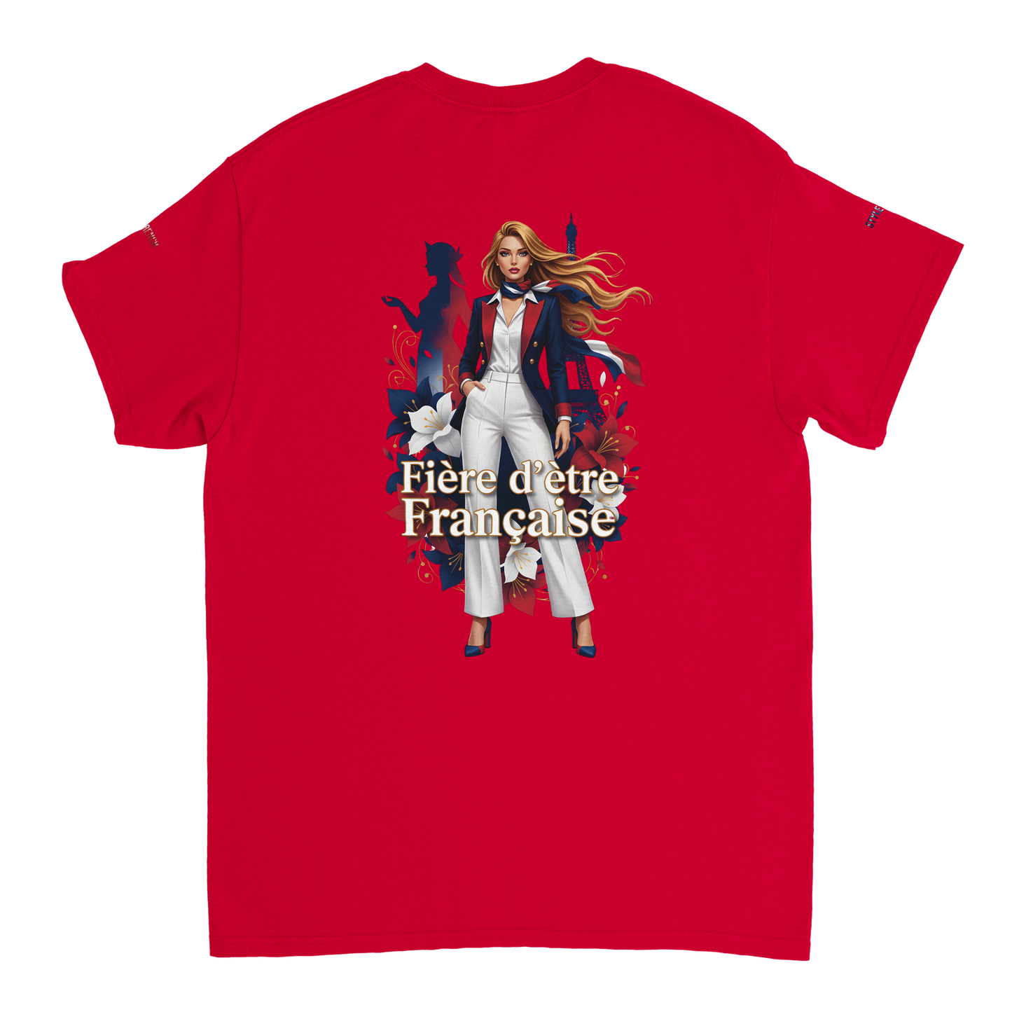 T-shirt Femme Fière d'être Française - Coton Premium
