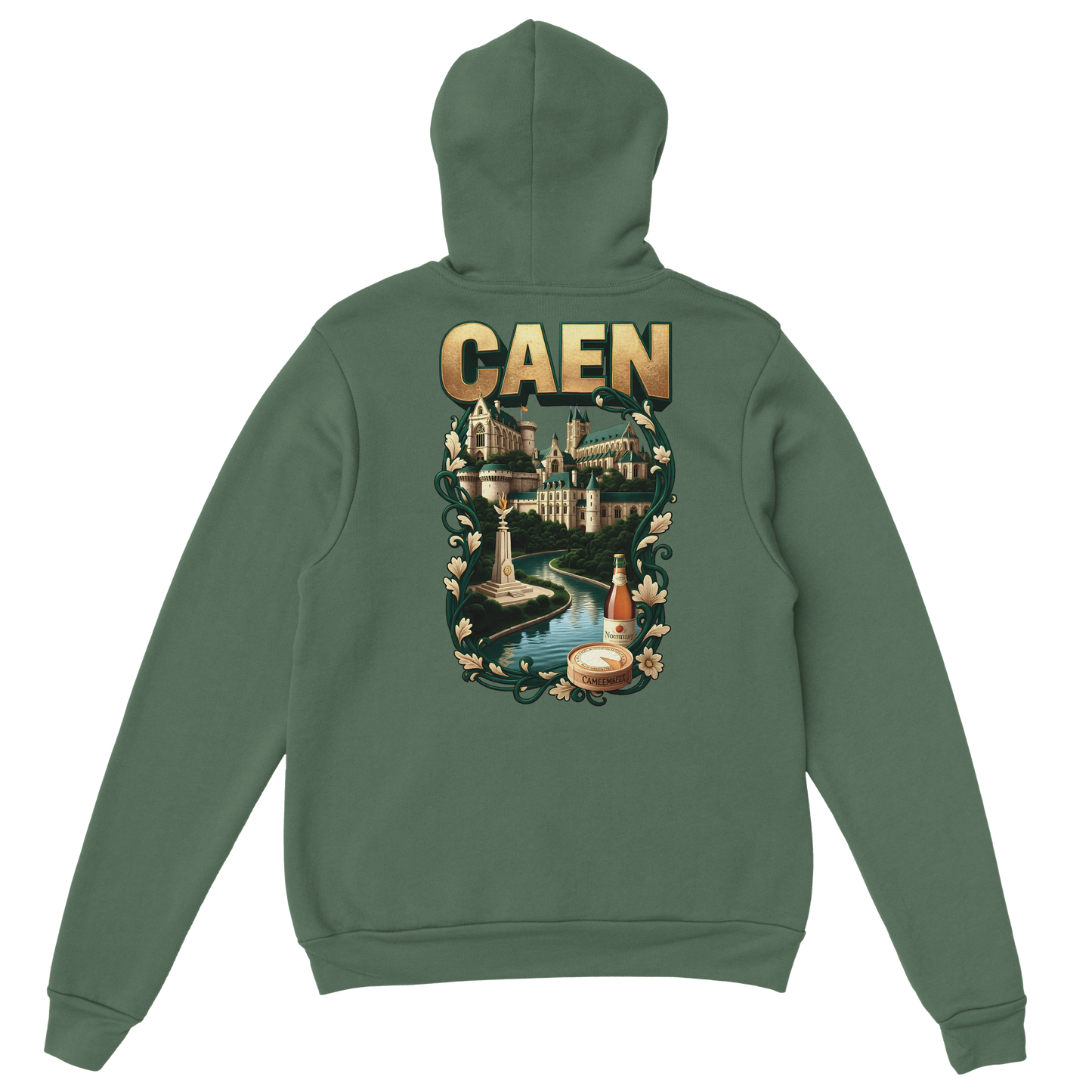Kapuzenpullover "Caen, Stadt Frankreichs" Unisex Klassiker | Gildan® 18500