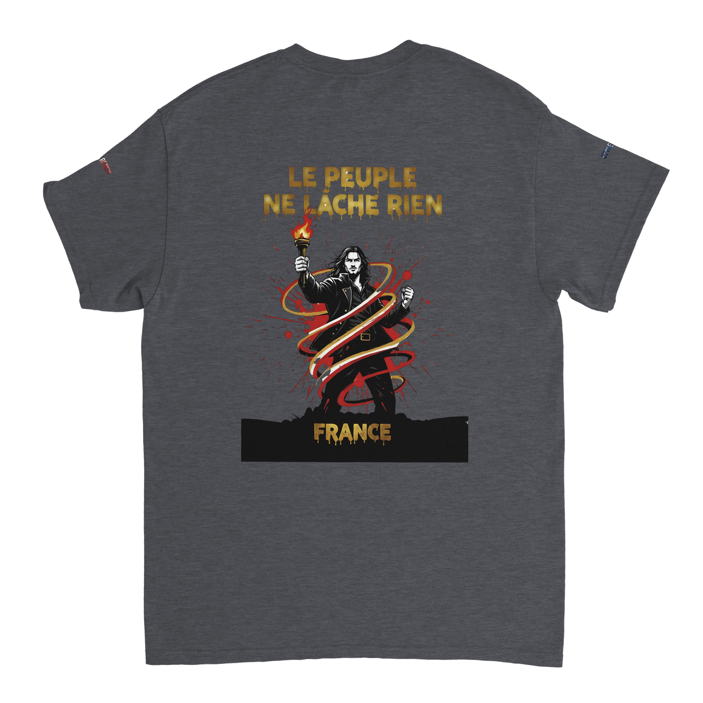 T-shirt Homme Le Peuple Ne Lâche Rien - Coton Premium