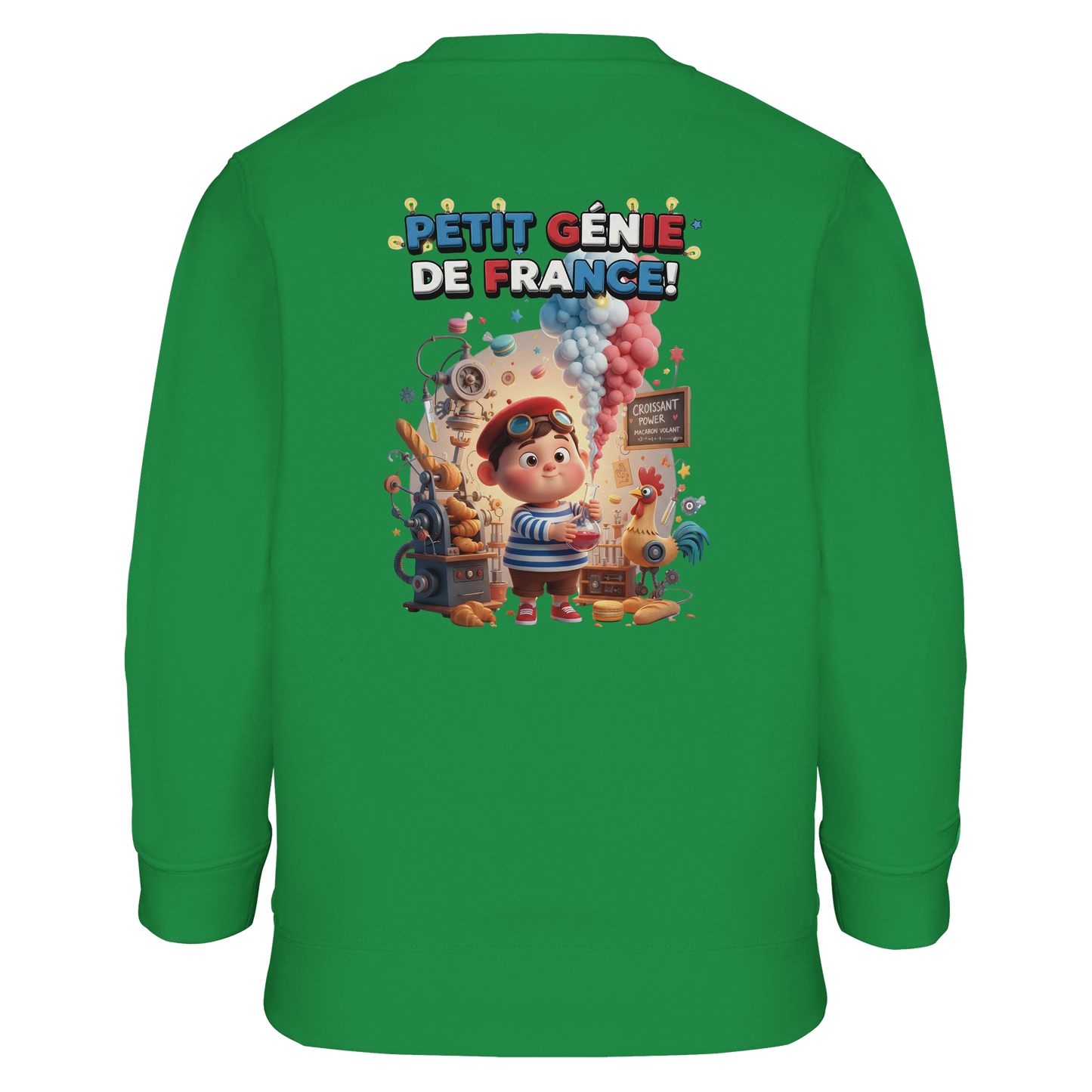 Jungen-Sweatshirt "petit génie Français" aus Recyclingmischung | SOL'S Columbia Kids 04239