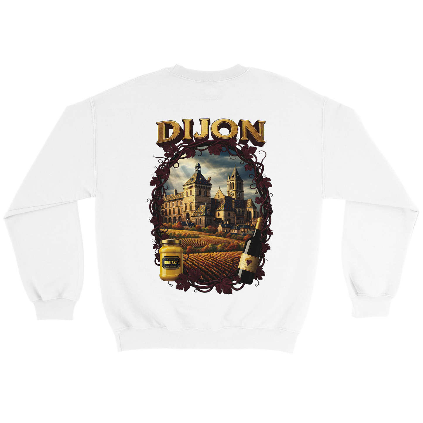 Unisex-Sweatshirt Dijon, Frankreich klassisch Rundhals | Gildan® 18000