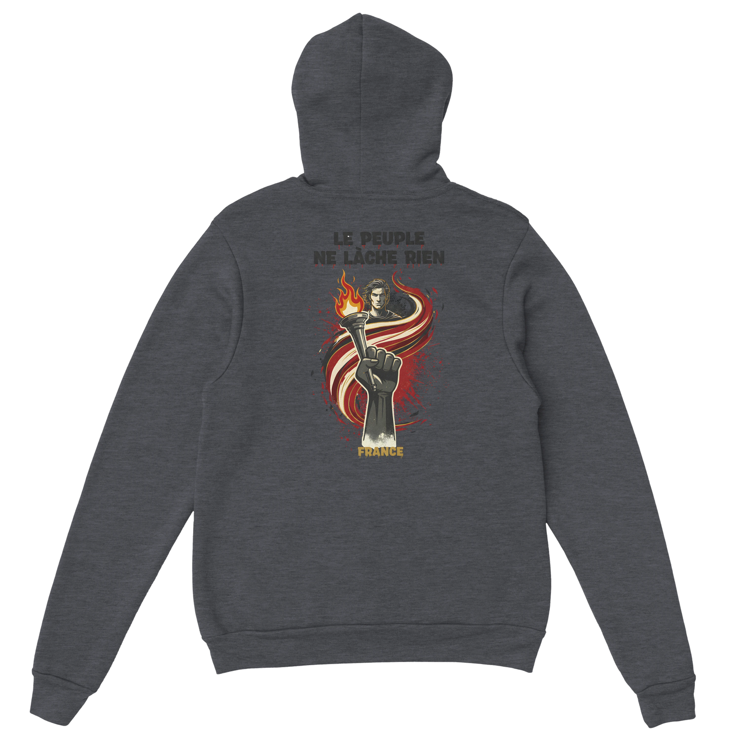 "The people don't give up" hoodie - classic French style for men | Gildan® 18500