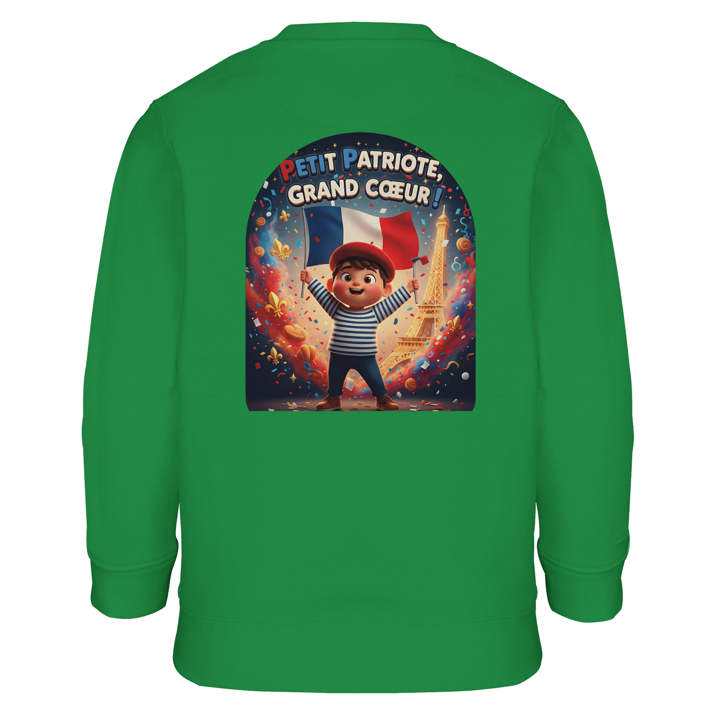 Sweat-shirt Enfant Petit Patriote - Coton Éco-Responsable