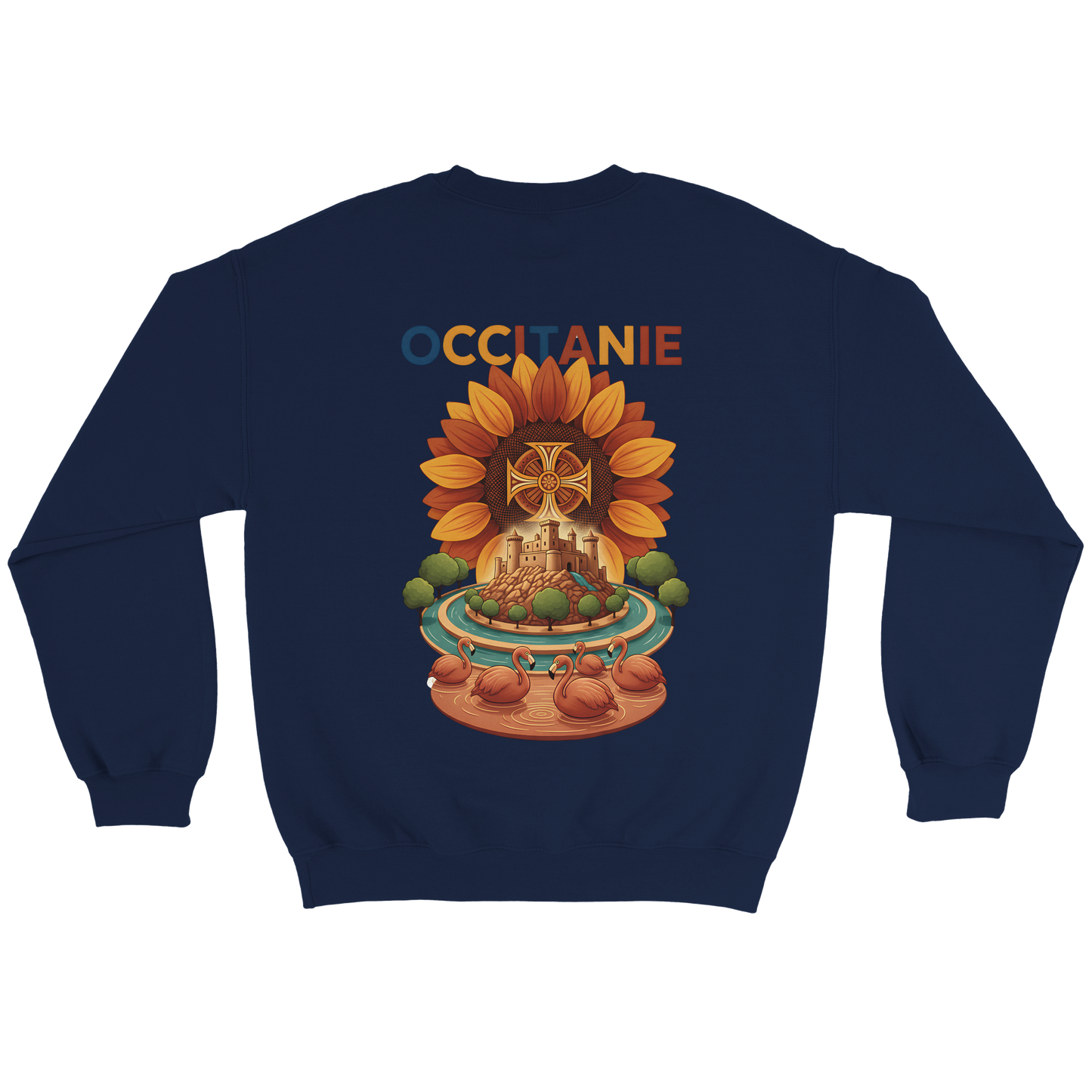 Unisex-Sweatshirt, klassischer Rundhalsausschnitt Occitanie | Gildan® 18000