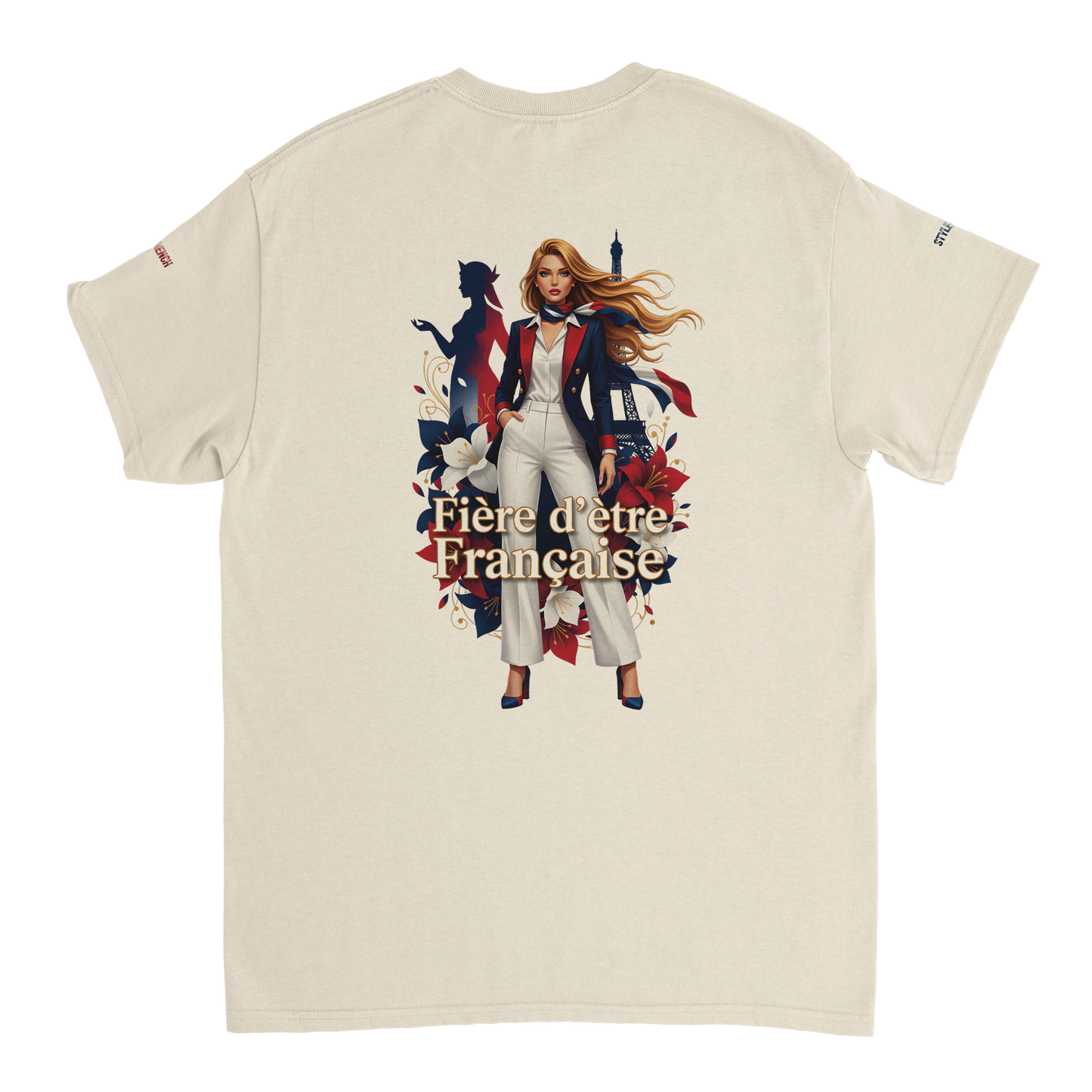 T-shirt Femme Fière d'être Française - Coton Premium