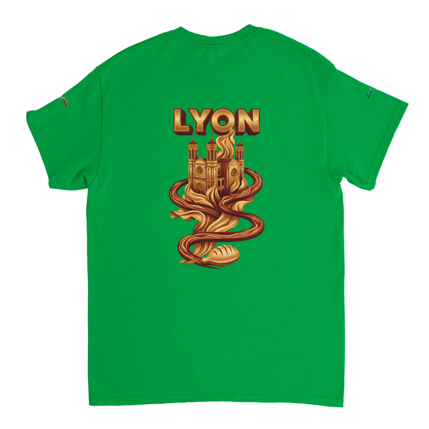 Unisex-T-Shirt Lyon Stadt Frankreich dick Rundhals | Gildan® 5000
