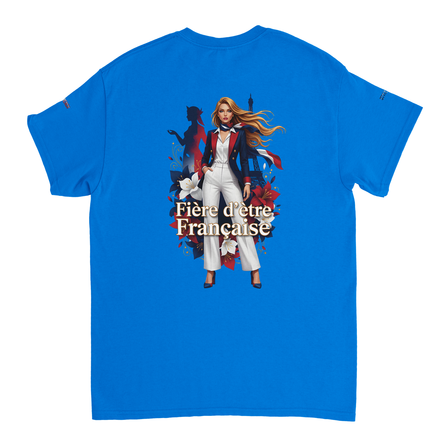 T-shirt Femme Fière d'être Française - Coton Premium