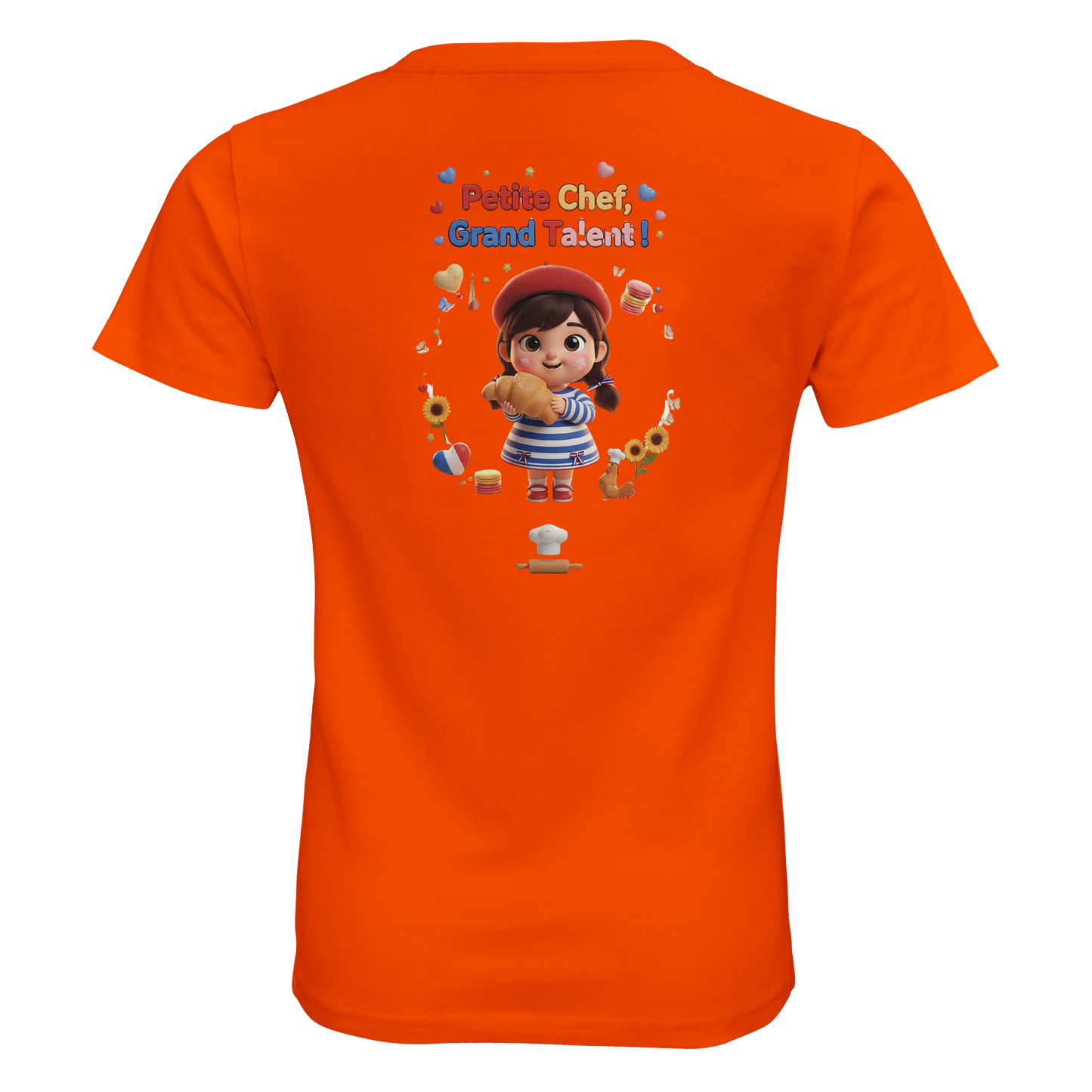 Organic Kids Tailliertes T-Shirt Mädchen kleine Köchin großes Talent| SOL'S Pioneer Kids 03578