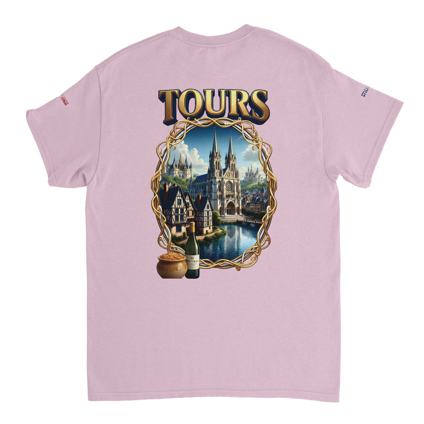 Unisex T-shirt Tours, France, thick crew neck | Gildan® 5000