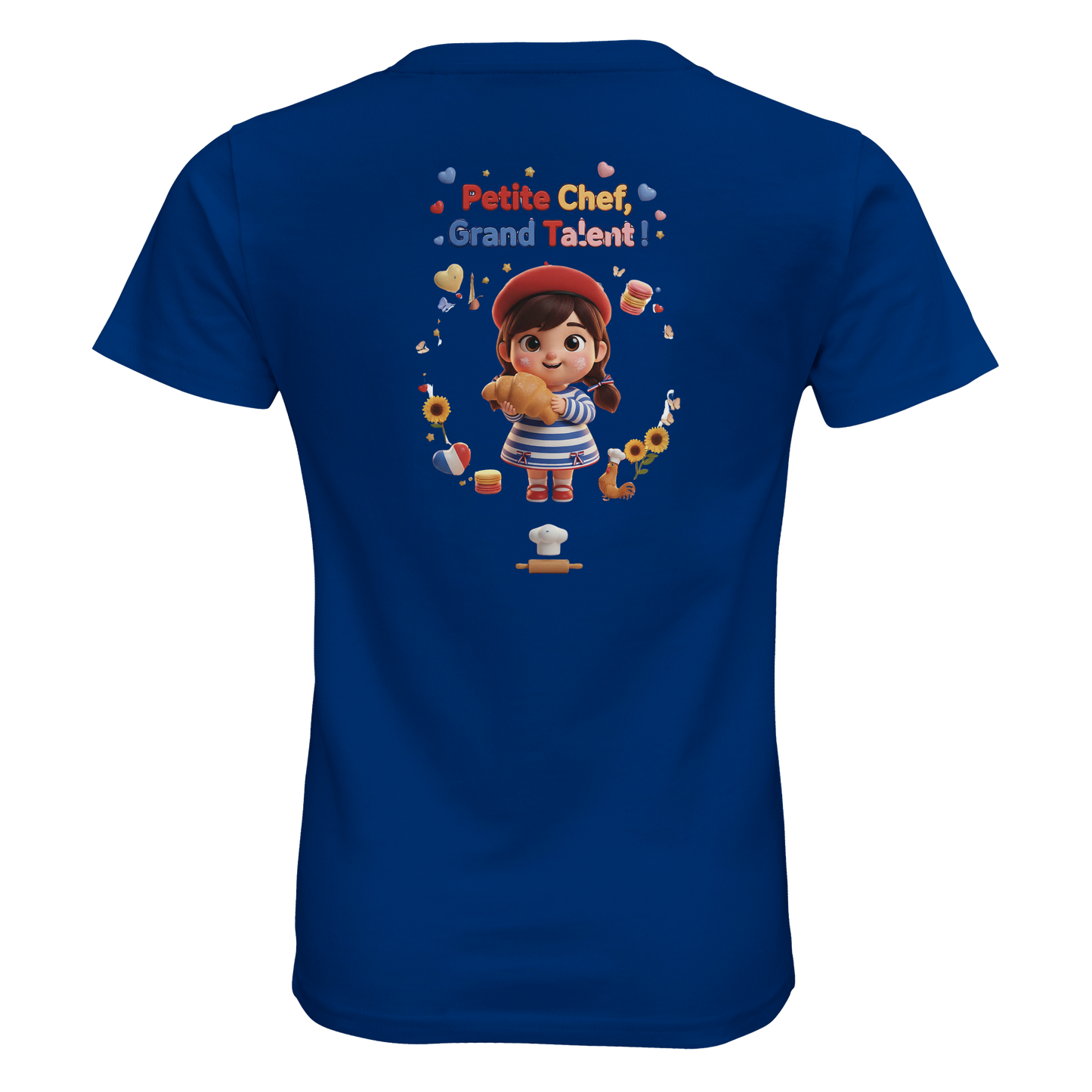 Organic Kids Tailliertes T-Shirt Mädchen kleine Köchin großes Talent| SOL'S Pioneer Kids 03578