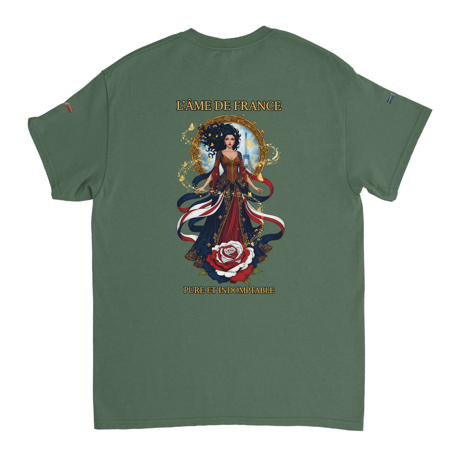 Women's T-shirt The Soul of France French Style Heavyweight Crewneck | Gildan® 5000