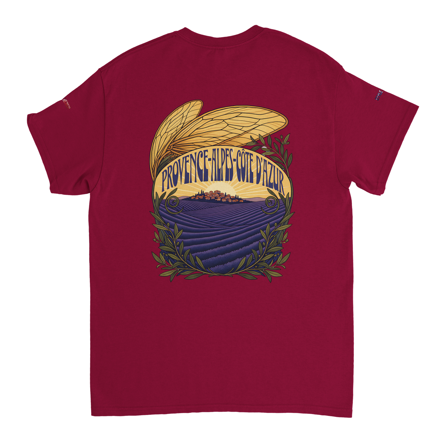 Unisex T-Shirt Provence-Alpes-Côte d'Azur, schwerer Rundhalsausschnitt | Gildan® 5000