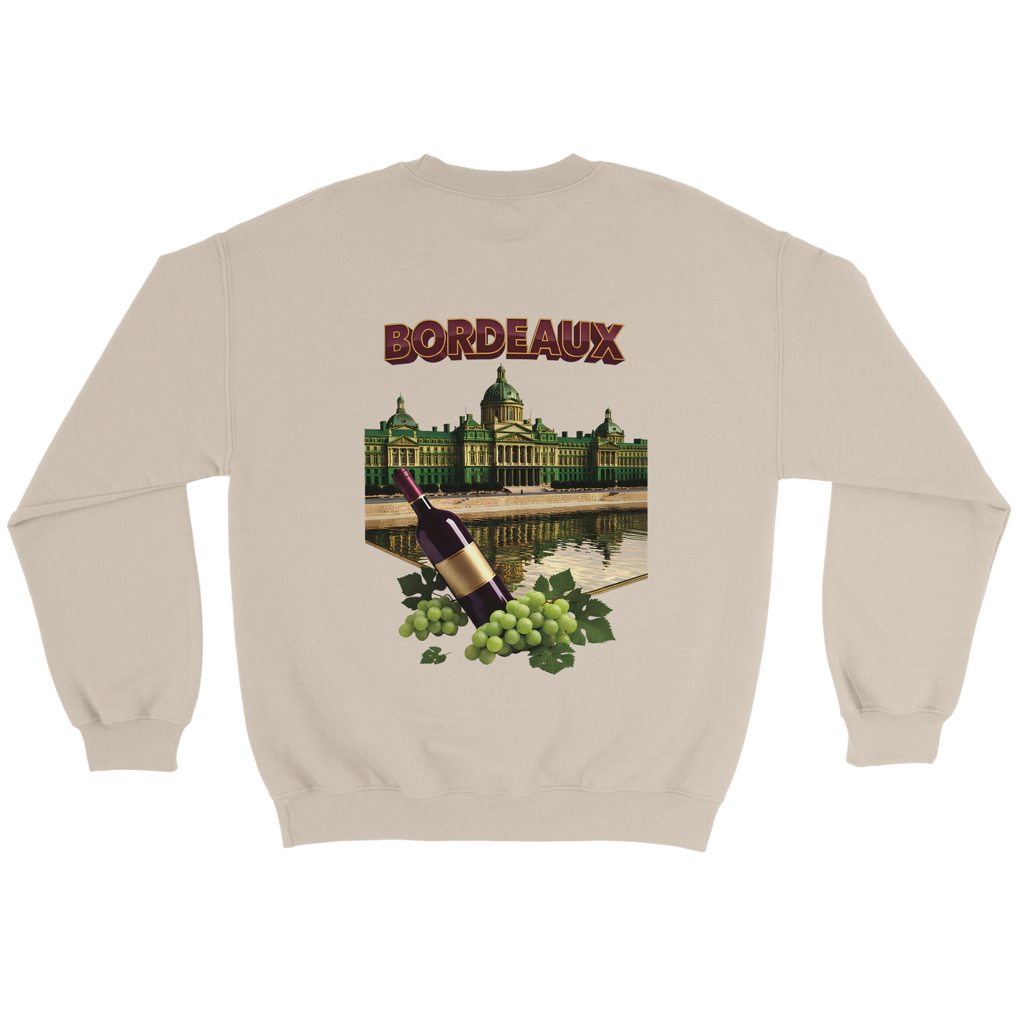 Unisex city burgundy classic crewneck sweatshirt | Gildan® 18000