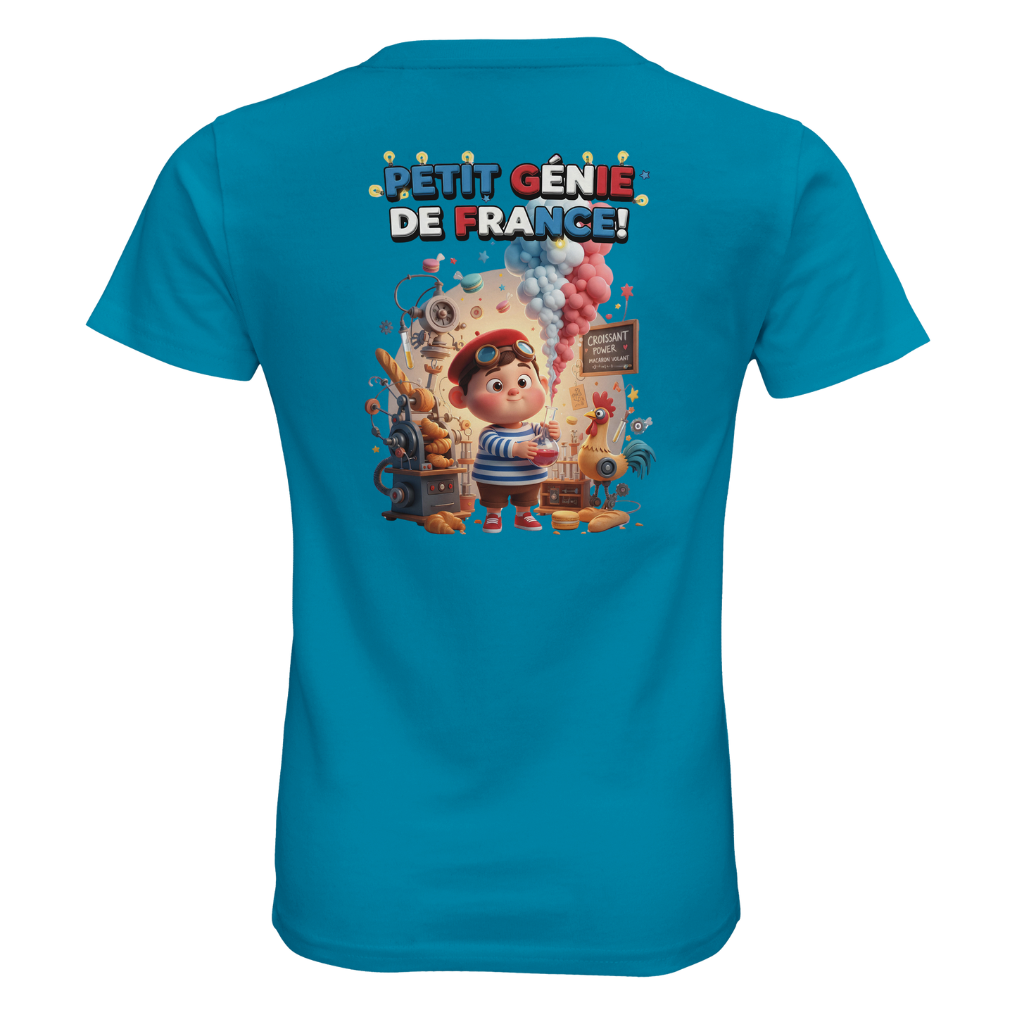 Bio-T-Shirt für Jungen, eng anliegend, mit Aufschrift „Kleines Genie“ | SOL'S Pioneer Kids 03578