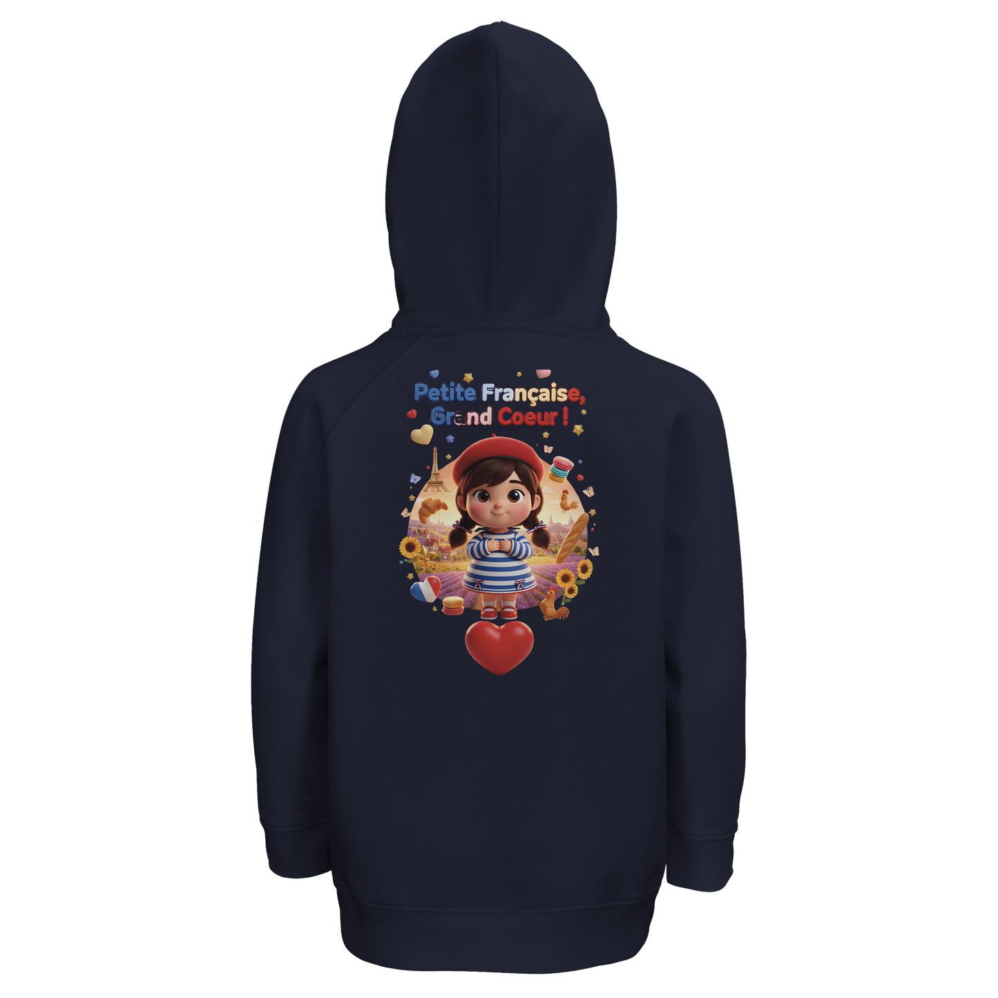 Kapuzenpullover Mädchen Französin mit großem Herzen Bio | SOL'S Stellar Kids 03576