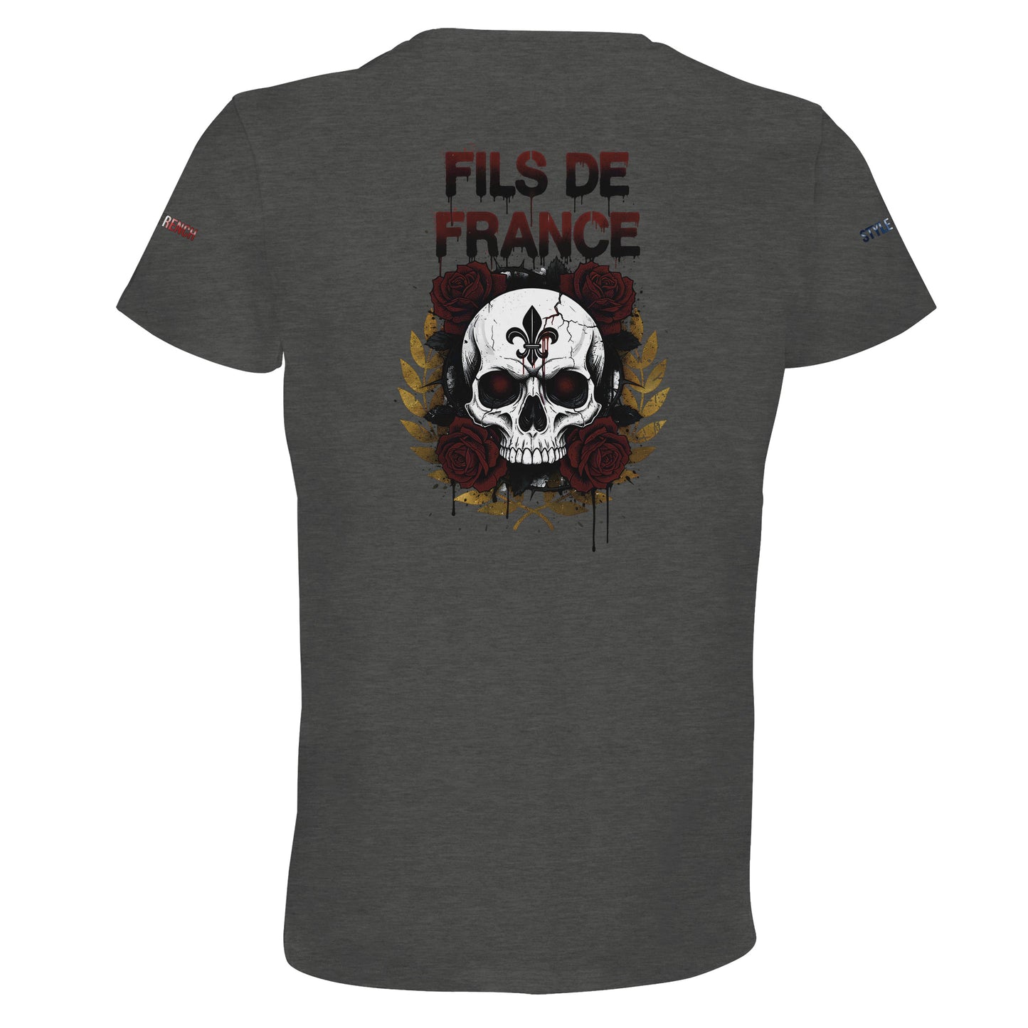 T-Shirt Herren Frankreich-Stil Rundhals recycelte Mischung | SOL'S RE Crusader 04233