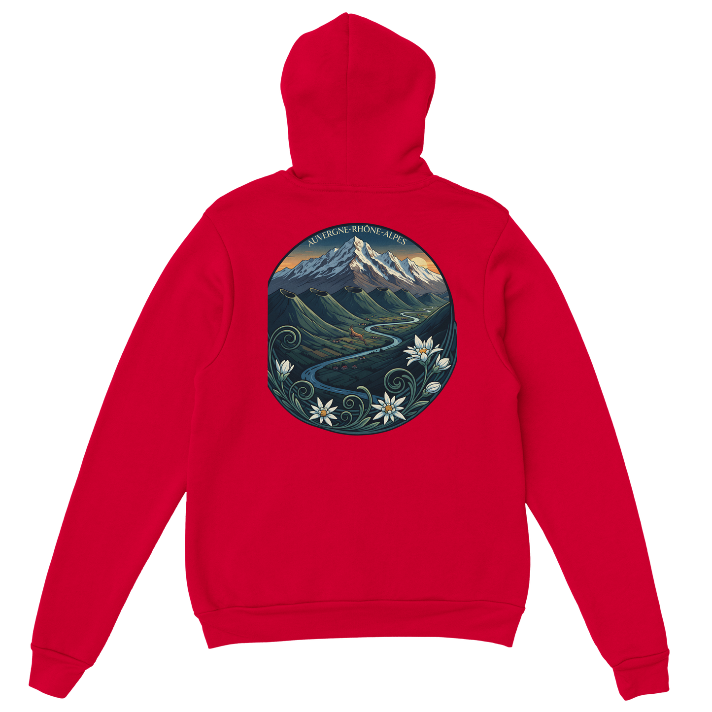Klassischer Unisex-Kapuzenpullover Auvergne-Rhône-Alpes | Gildan® 18500