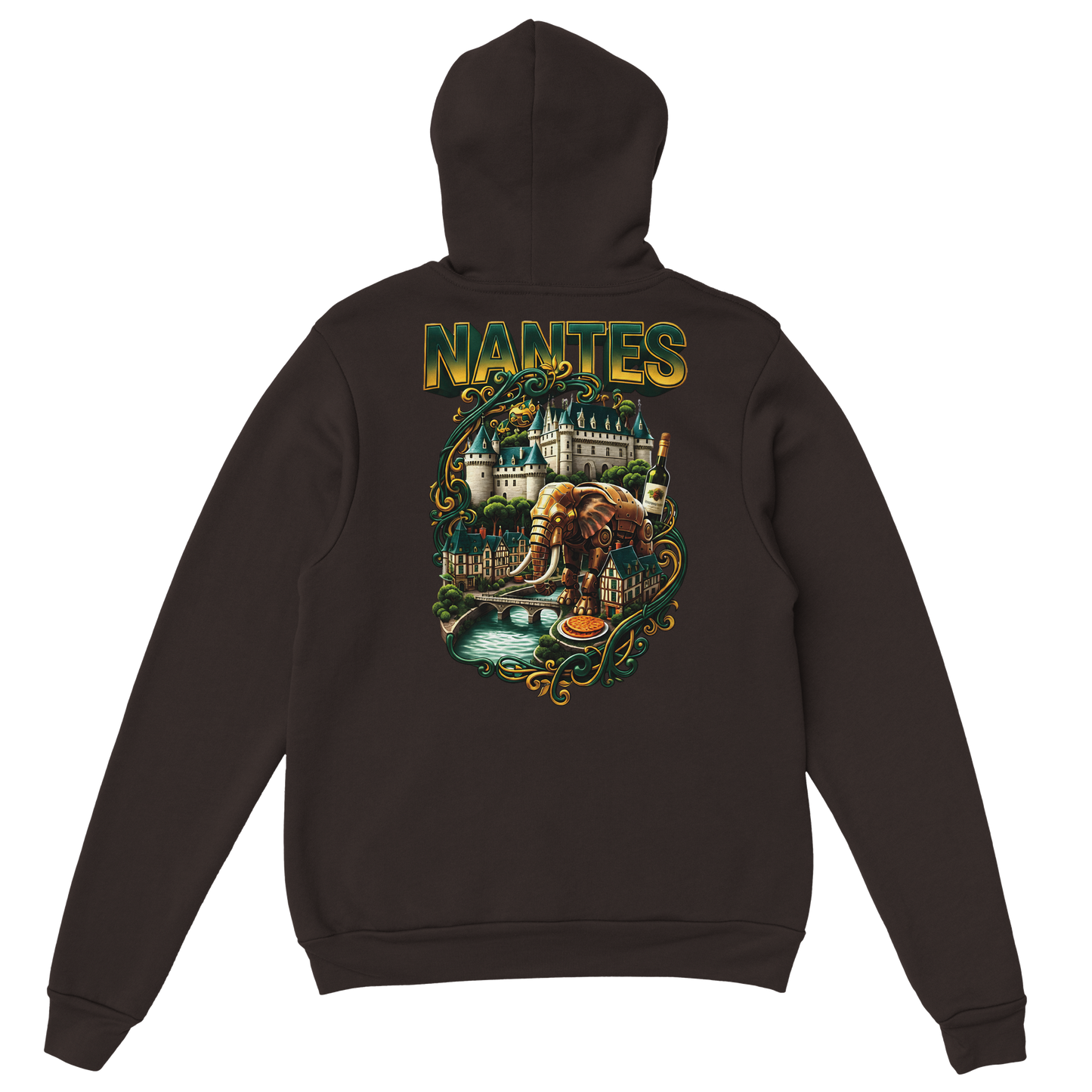 Unisex-Kapuzenpullover Nantes Stadt Frankreich klassisch | Gildan® 18500