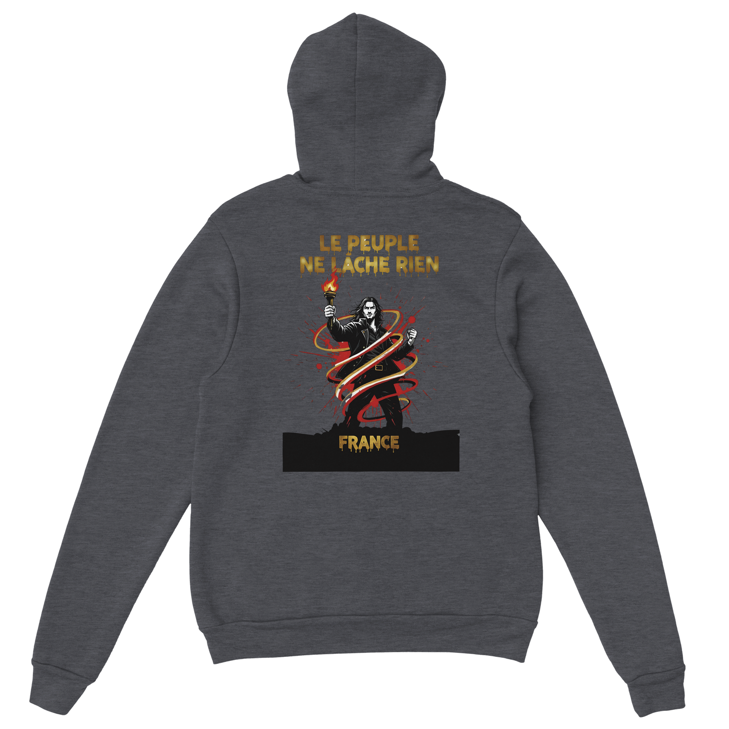 "The people don't give up" hoodie - classic French style for men | Gildan® 18500