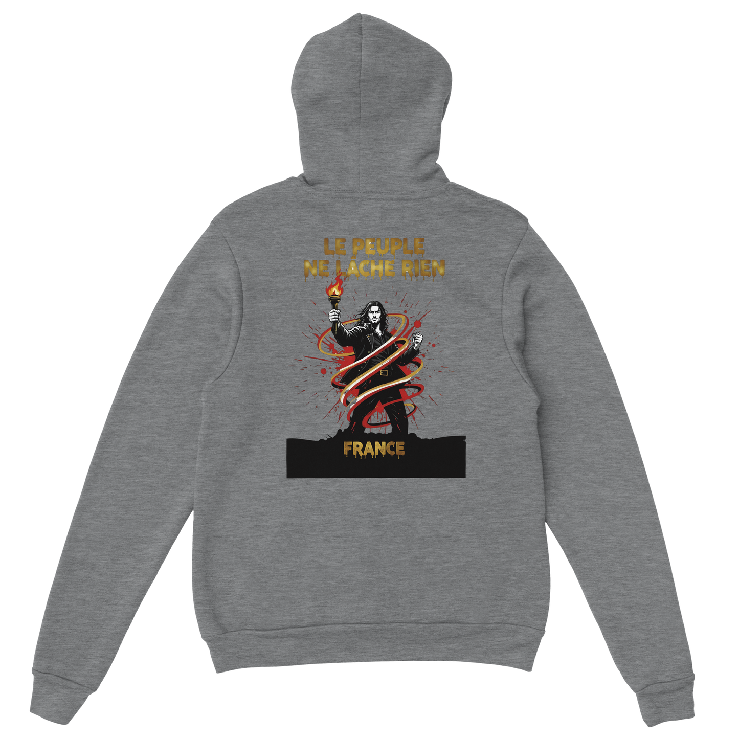"The people don't give up" hoodie - classic French style for men | Gildan® 18500