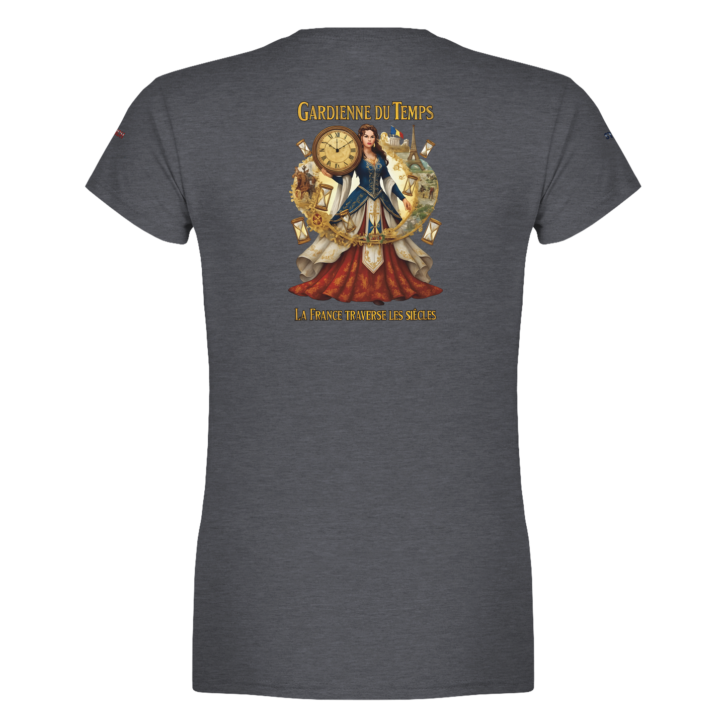 T-Shirt Femme Gardienne du Temps – Coton Premium Coupe Semi-Ajustée