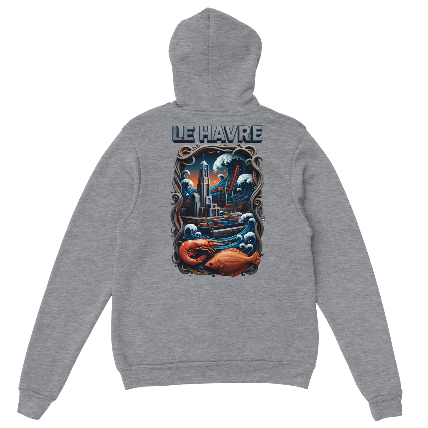Sweat à capuche unisexe Le Havre