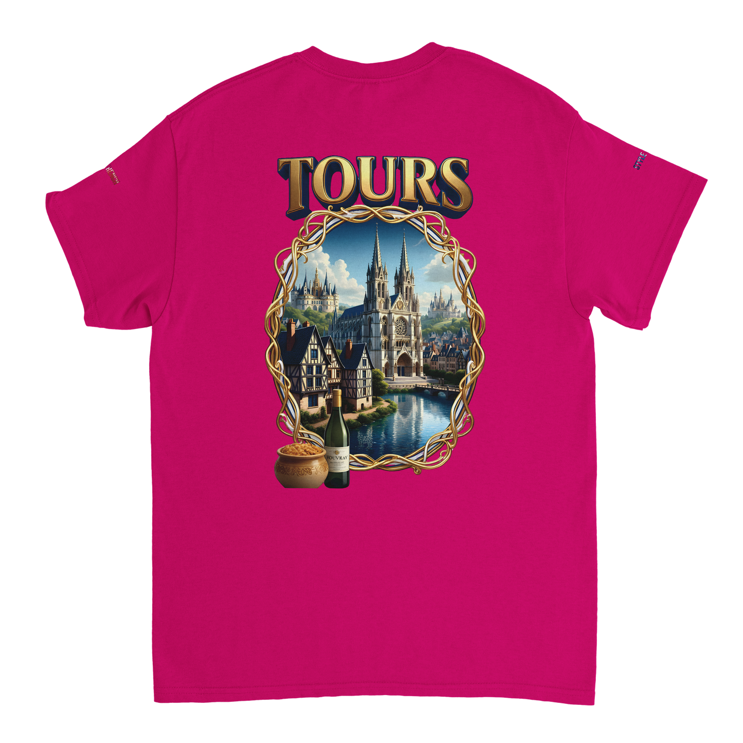 Unisex T-shirt Tours, France, thick crew neck | Gildan® 5000