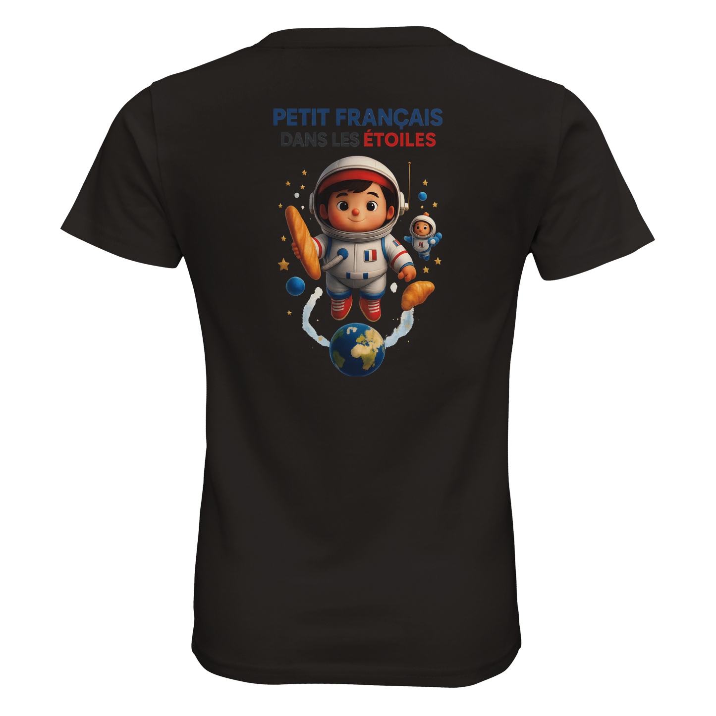 T-shirt boy little Frenchie in the Stars organic fitted | SOL'S Pioneer Kids 03578