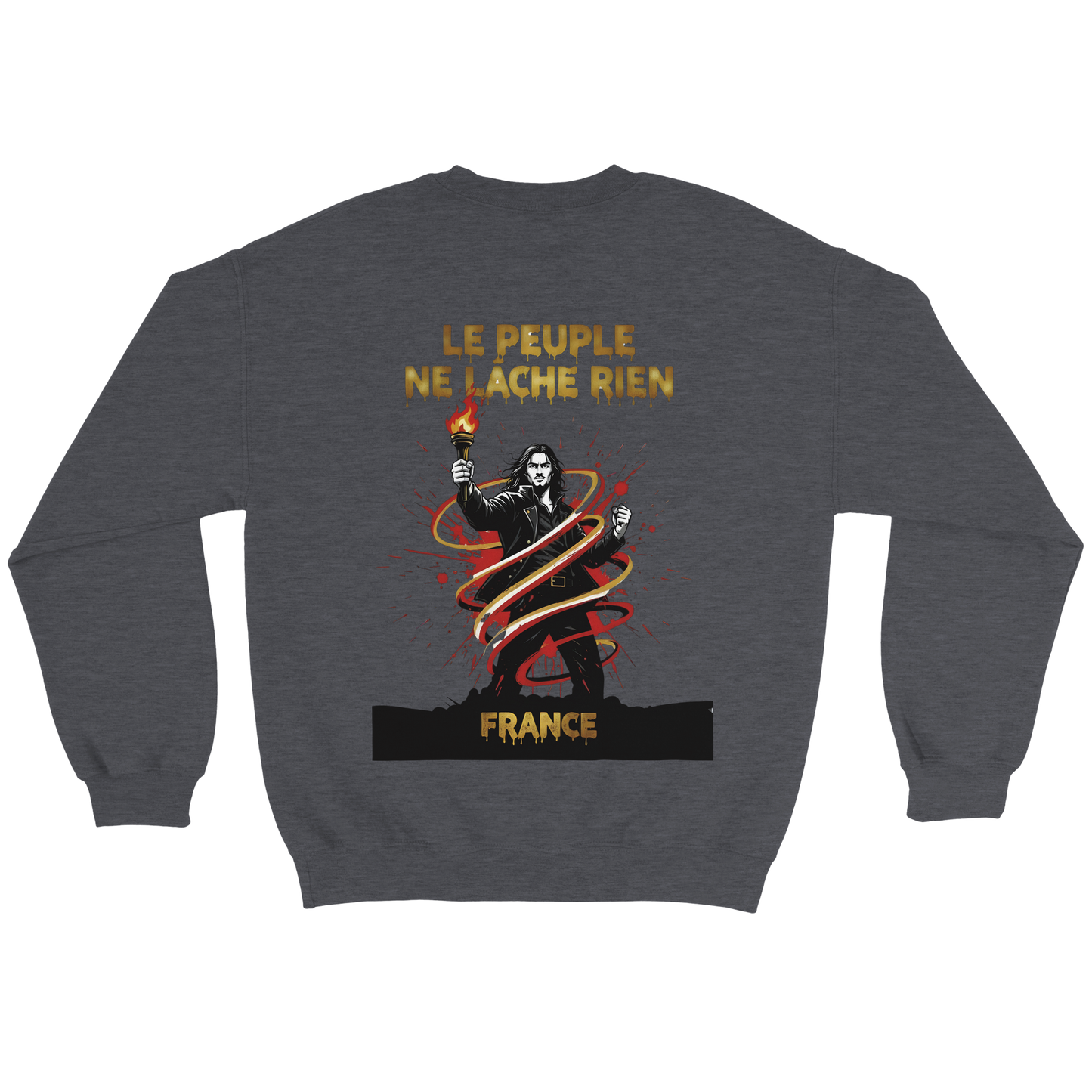 Sweatshirt "Le peuple lâche rien" French Style Classic Crewneck | Gildan® 18000
