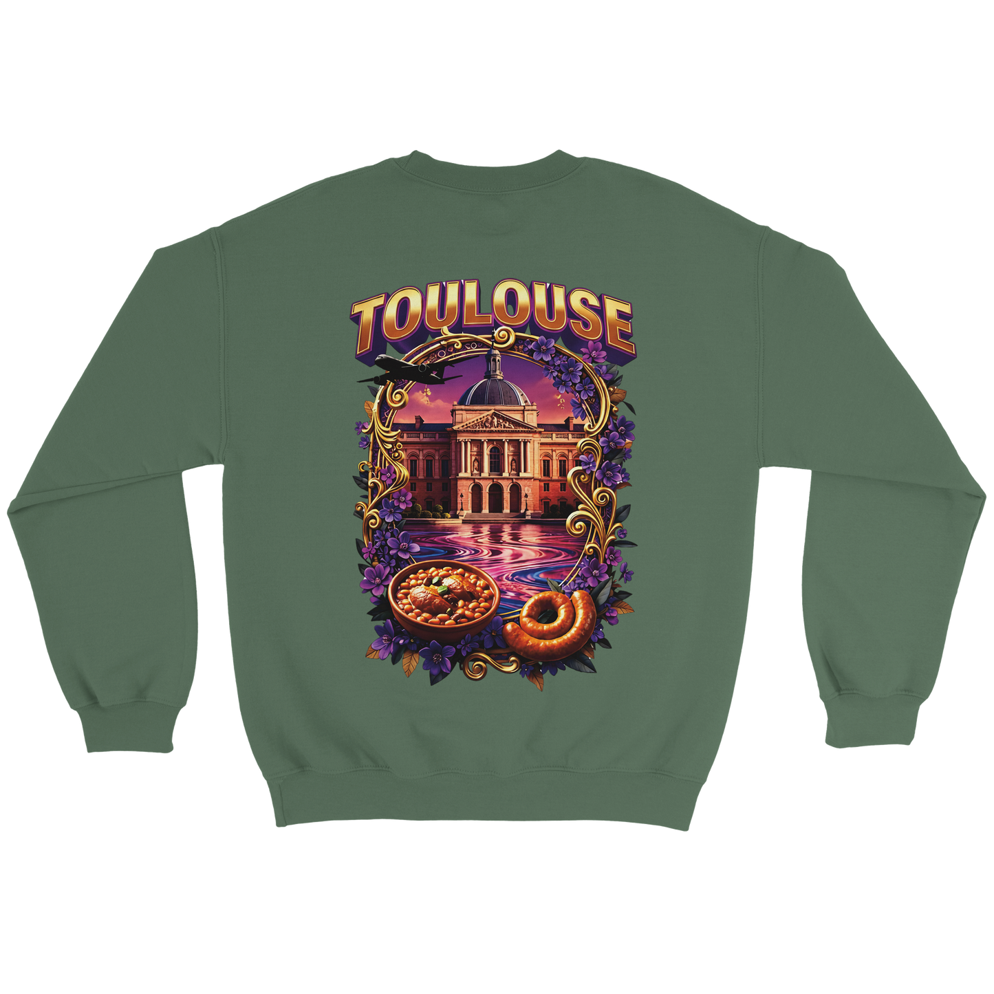 Unisex Sweatshirt Toulouse Classic French City Crewneck | Gildan® 18000