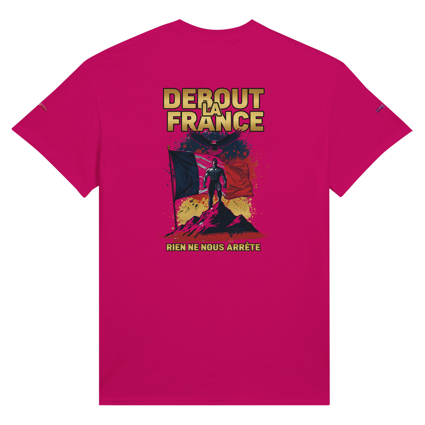 T-Shirt "Debout la France" | Rundhalsausschnitt aus ultra Baumwolle | Gildan 2000